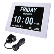 8" Dementia Calendar Clock Digital Alarm Clock by salelink.co.nz