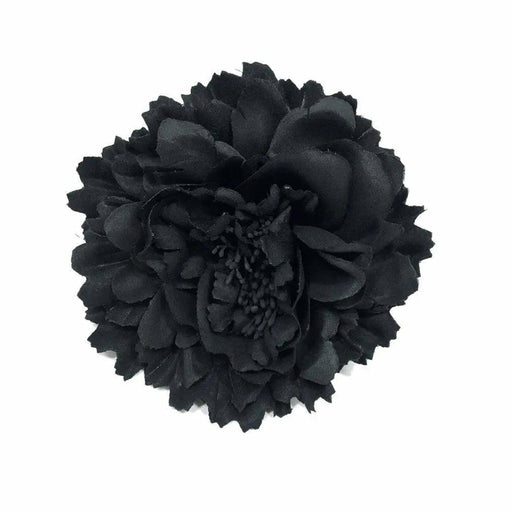 Black Elegant Rose Flower Hair Clip Brooch Hairpins for Women Hair Decoration by salelink.co.nz