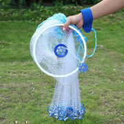 Fishing Net Quick Throw Mono Nylon Mesh Drawstring Chain Bottom Spread by salelink.co.nz
