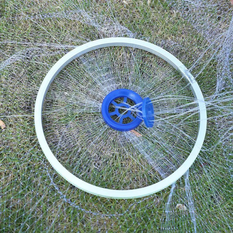 Fishing Net Quick Throw Mono Nylon Mesh Drawstring Chain Bottom Spread by salelink.co.nz