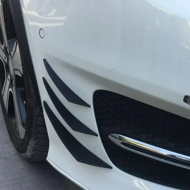 6Pcs Car Front Bumper Lip Splitter Fins Body Spoiler Canards Refit by salelink.co.nz
