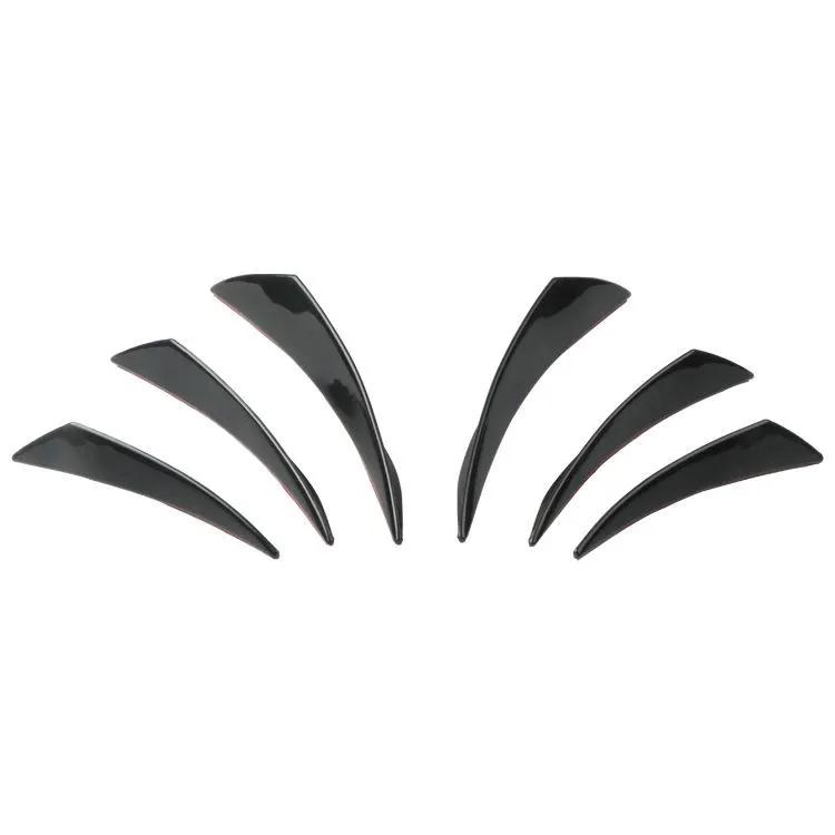 6Pcs Car Front Bumper Lip Splitter Fins Body Spoiler Canards Refit by salelink.co.nz