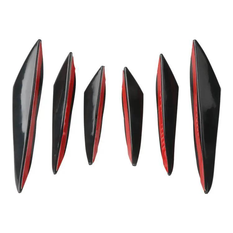 6Pcs Car Front Bumper Lip Splitter Fins Body Spoiler Canards Refit by salelink.co.nz