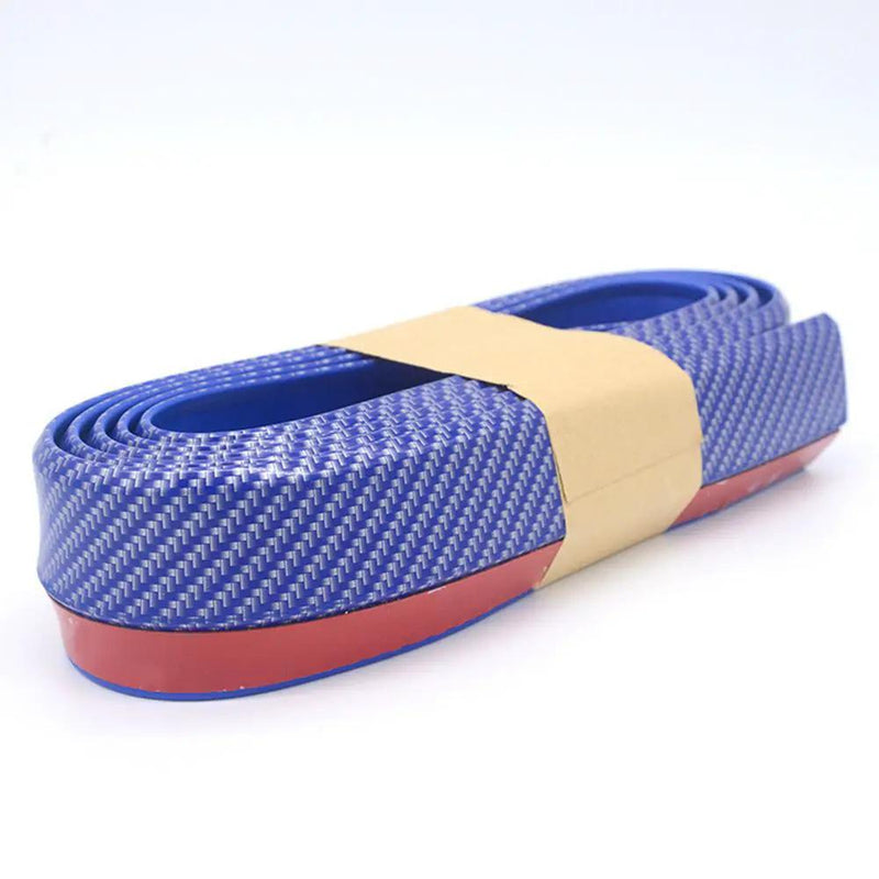 Car Front Bumper Lip Skirt Protector Splitter Body Spoiler Rubber Universal 2.5M by salelink.co.nz