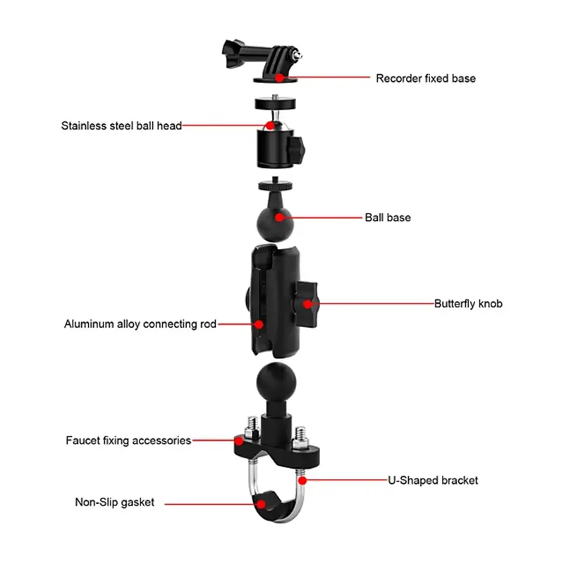 Motorcycle Sports Camera Gopro Holder by salelink.co.nz