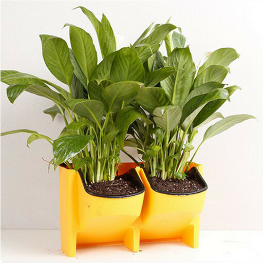 2 x 2-Pocket Vertical Wall Planter Hanging Flower Plant Garden Box Pot by salelink.co.nz