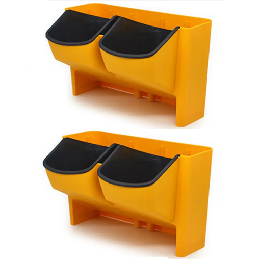 2 x 2-Pocket Vertical Wall Planter Hanging Flower Plant Garden Box Pot by salelink.co.nz