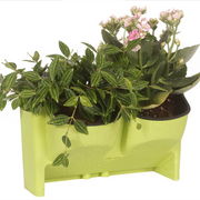 2 x 2-Pocket Vertical Wall Planter Hanging Flower Plant Garden Box Pot by salelink.co.nz