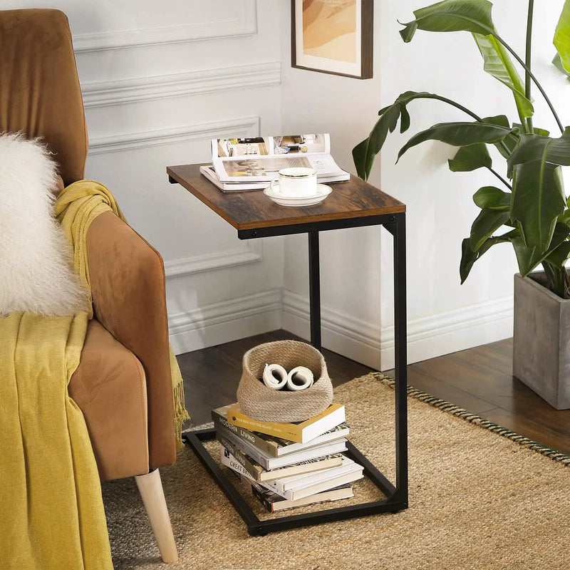 The Shopsite bedside table Vasagle C-Shape Laptop Stand Side Table Vasagle C-Shape Laptop Stand Side Table