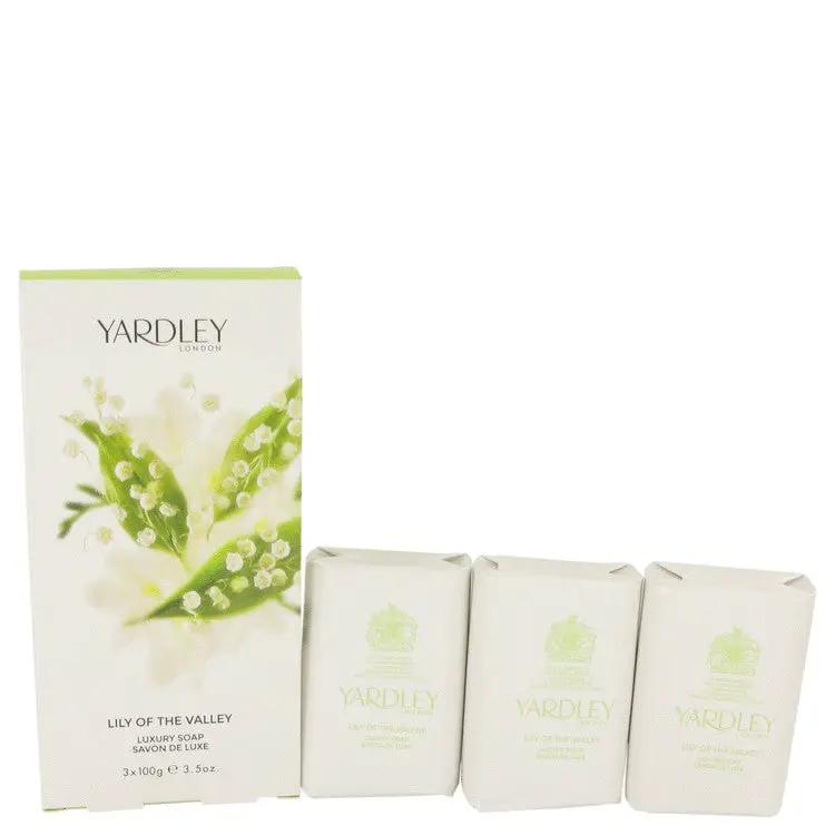 Lily Of The Valley Yardley 3 x 3.5 oz Soap by Yardley London 104 ml by Brands HD