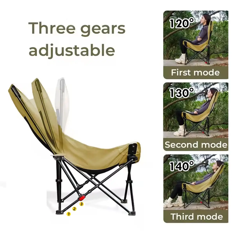 ECOTREK Three-Position Portable Folding Outdoor Chair TMD5161 by ECOTREK
