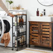 VASAGLE 3 Tiers Utility Rolling Cart Kitchen Trolley by The Shopsite