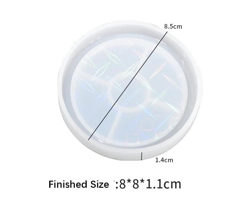 Holographics Coaster Moulds - Round/Square/Hexagonal by Resin Art NZ