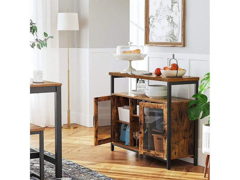 100CM Buffet Cabinet with Glass Doors by The Shopsite