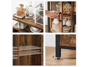 100CM Buffet Cabinet with Glass Doors by The Shopsite