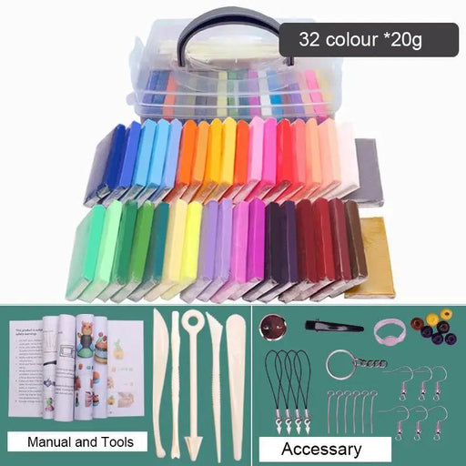 Polymer Clay Oven Bake Clay Modelling Clay - 32 Colors by Resin Art NZ