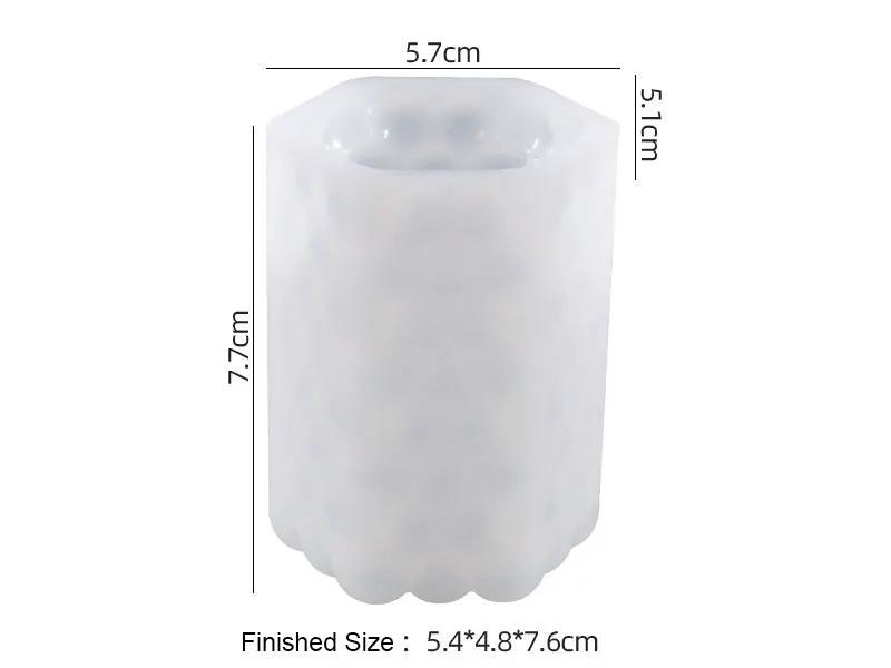 Candle Casting Mould with Resin, Cement, Candle - 04 by Resin Art NZ