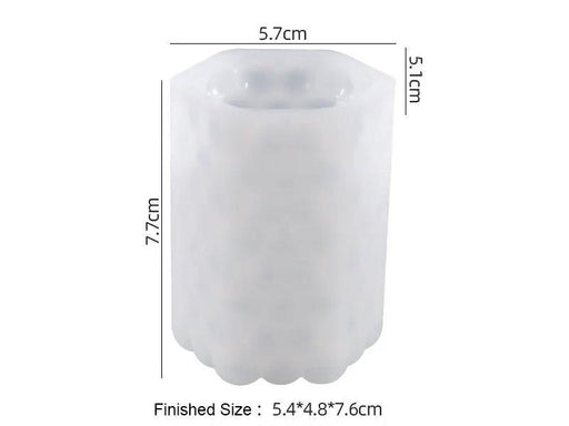 Candle Casting Mould with Resin, Cement, Candle - 04 by Resin Art NZ