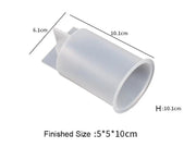 Candle Casting Mould with Resin, Cement, Candle - 06 by Resin Art NZ