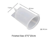 Candle Casting Mould with Resin, Cement, Candle - 06 by Resin Art NZ