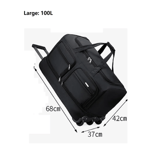 ECOTREK Travel Bags Ecotrek Rolling Duffle Bag with Wheels and Handle | Expandable Waterproof Trolley Travel Bag CP1228 Ecotrek Rolling Duffle Bag with Wheels and Handle | Expandable Waterproof Trolley Travel Bag CP1228