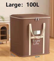 Ecotrek Extra Large Foldable Zipper Storage Bag – Wardrobe Organiser & Moving Box YN01605 by ECOTREK
