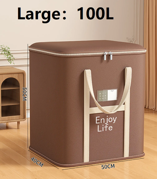 Ecotrek Extra Large Foldable Zipper Storage Bag – Wardrobe Organiser & Moving Box YN01605 by ECOTREK