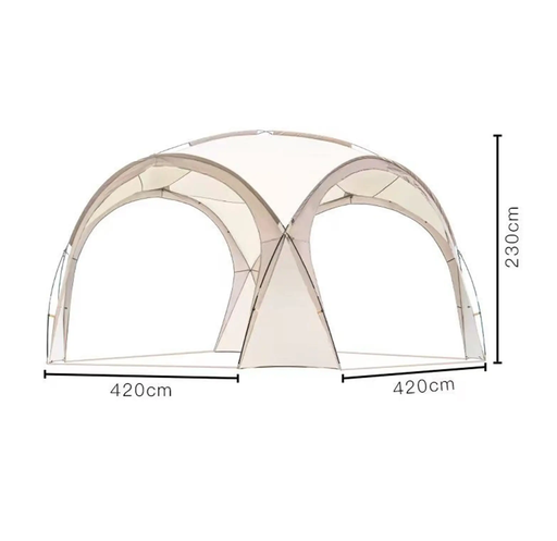 Dome Canopy Gazebo Tent – 4.2 × 4.2 × 2.3m LCF28517 by ECOTREK