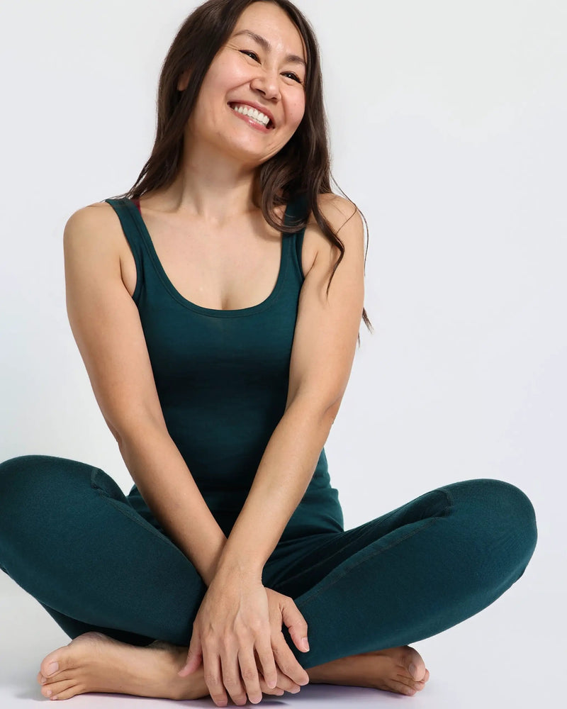 Women's Base Pant - 100% Merino Wool, Pine Green by Merino 365 NZ