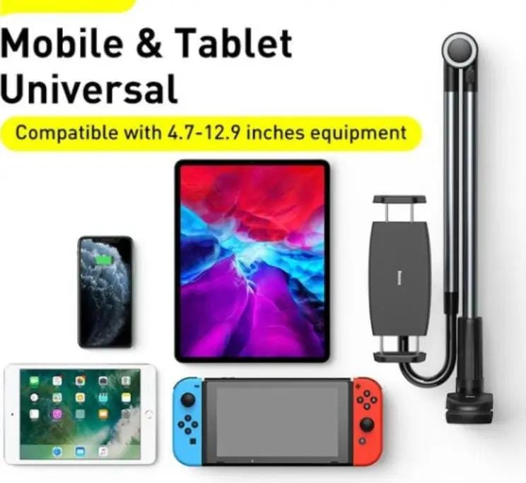 g8buynz Long Arm Adjustable Lazy Phone Holder Clip Foldable Desk Tablet Mount Holder Long Arm Adjustable Lazy Phone Holder Clip Foldable Desk Tablet Mount Holder