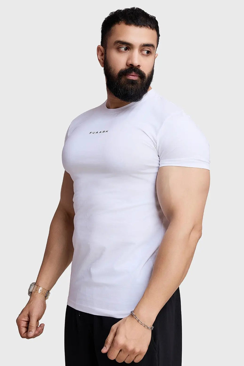 Legacy Crew Neck T-shirt White by Fuaark Nz
