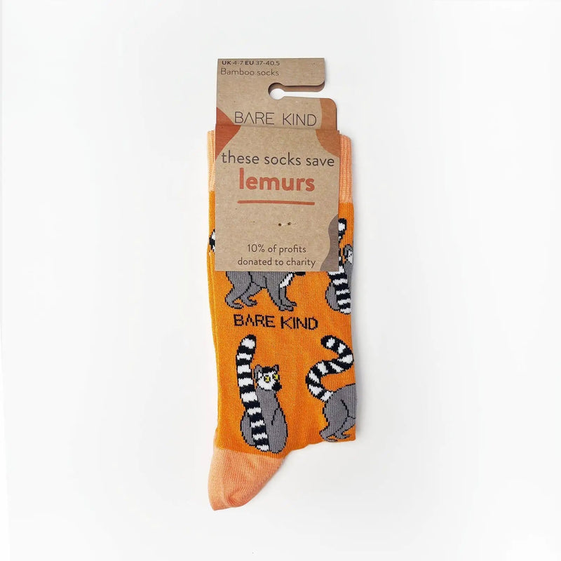 Barekind NZ Socks Save the Lemurs Bamboo Socks Save the Lemurs Bamboo Socks