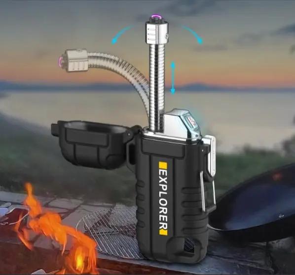 Electric Lighter With 360°Flexible Long Neck Windproof Arc Lighter USB Recharging by g8buynz