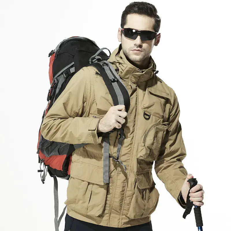Men's Tactical Jacket with Removable Sleeves - Convertible Vest | Outdoor & Casual Wear by Mead's Supply & Equipment Outfitters limited