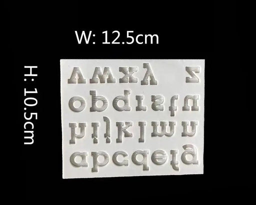 Alphabet Letter Number Moulds - 04 Lowercase by Resin Art NZ