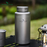 Titanium Outdoor Water Bottle - 1000ml/1L Lightweight Camping Flask | Leak-Proof Hiking Bottle by Mead's Supply & Equipment Outfitters limited