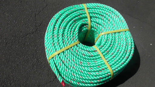 Green Polypropylene rope 12mm x 220 m Coil by Action Outdoors