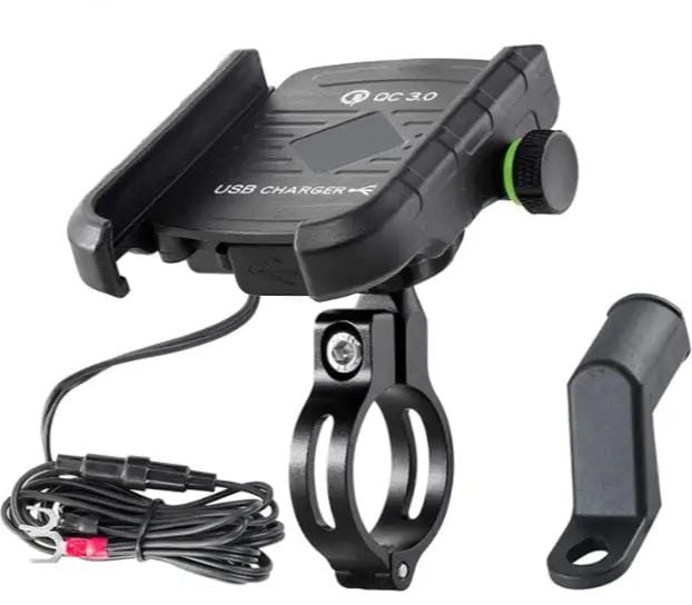g8buynz Motorcycle Phone Mount Charger USB 3.0 Socket Handlebar/ Rear-View Mirror Motorcycle Phone Mount Charger USB 3.0 Socket Handlebar/ Rear-View Mirror