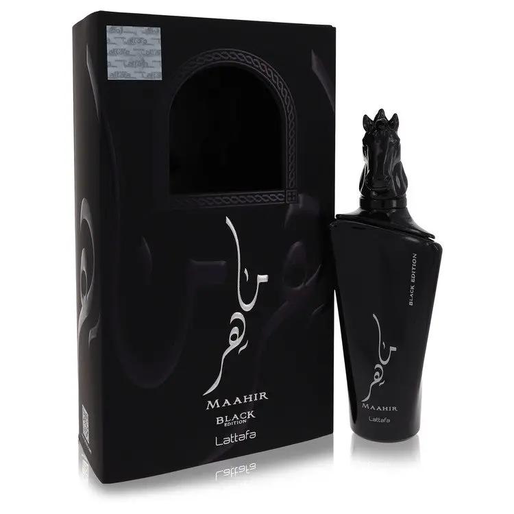 Maahir Black Edition Eau De Parfum Spray (Unisex) by Lattafa 100 ml by Brands HD