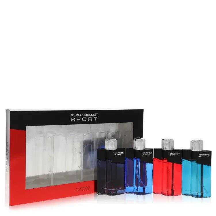 Brands HD 4 x 0.5oz Sport EDT Spray ( One each of Sport Blue, Sport Red, Sport Aqua, Sport Black) Man Aubusson Sport 4 x 0.5oz Sport EDT Spray ( One each of Sport Blue, Sport Red, Sport Aqua, Sport Black) by Aubusson -- Man Aubusson Sport 4 x 0.5oz Sport EDT Spray ( One each of Sport Blue, Sport Red, Sport Aqua, Sport Black) by Aubusson --