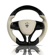 Maserati Steering Wheel (Carbon Fiber+Leather) #01 by CARBONISE