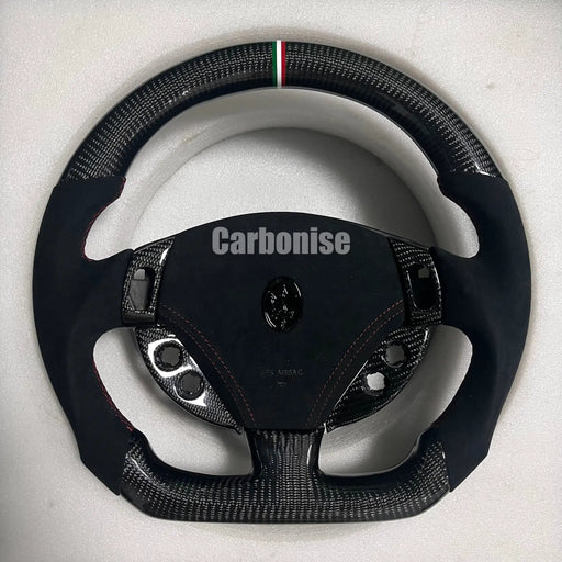 Maserati Steering Wheel (Carbon Fiber+Alcantara) #03 by CARBONISE