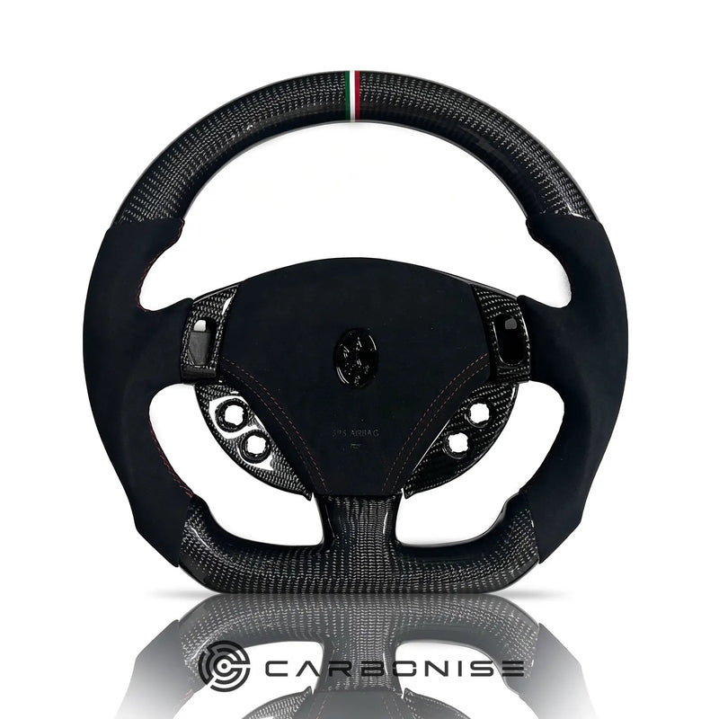 Maserati Steering Wheel (Carbon Fiber+Alcantara) #03 by CARBONISE