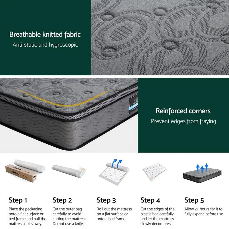 SportZone.co.nz Furniture > Mattresses > Single Mattress 26cm Mattress Bed Giselle Single 26cm Mattress Bed Giselle Single