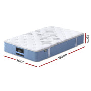 SportZone.co.nz Furniture > Mattresses > Single Mattress 25cm Giselle Mattress Single Bed Pocket Spring Mattresses 25cm Giselle Mattress Single Bed Pocket Spring Mattresses