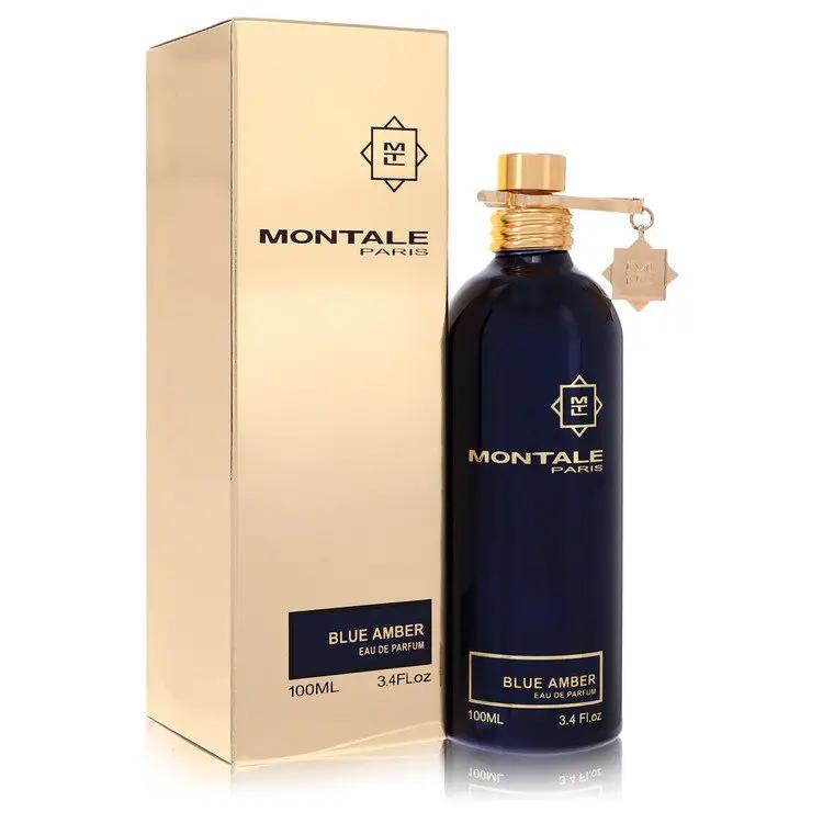 Montale Blue Amber Eau De Parfum Spray (Unisex) by Montale 100 ml by Brands HD