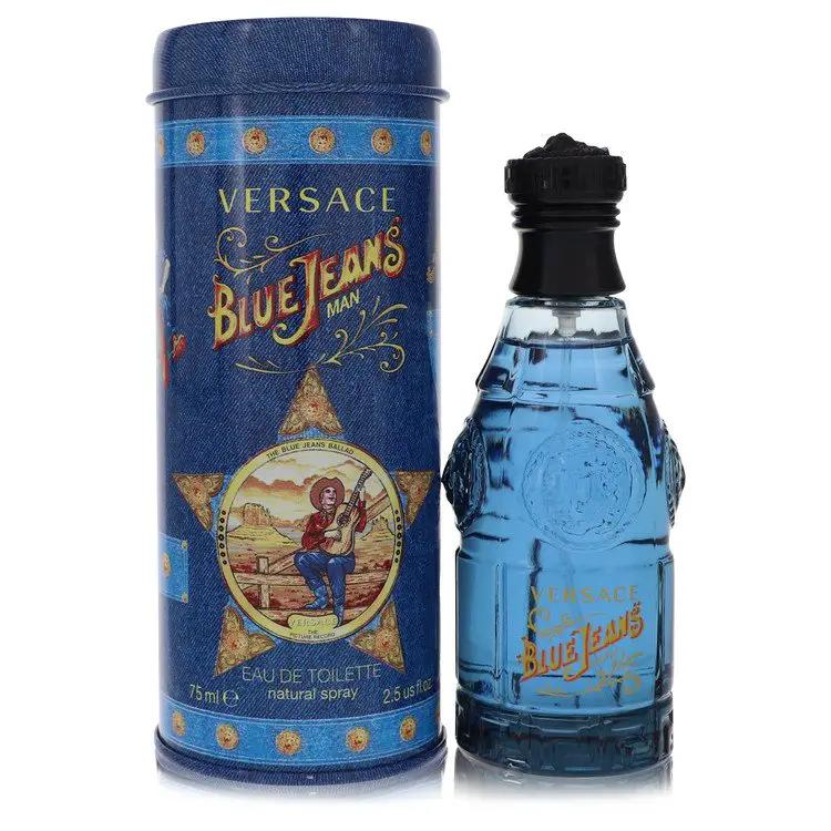 Blue Jeans Eau De Toilette Spray (New Packaging) by Versace 75 ml by Brands HD