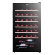 BroDeals Fridge Midea 93L Black Wine Cooler Midea 93L Black Wine Cooler