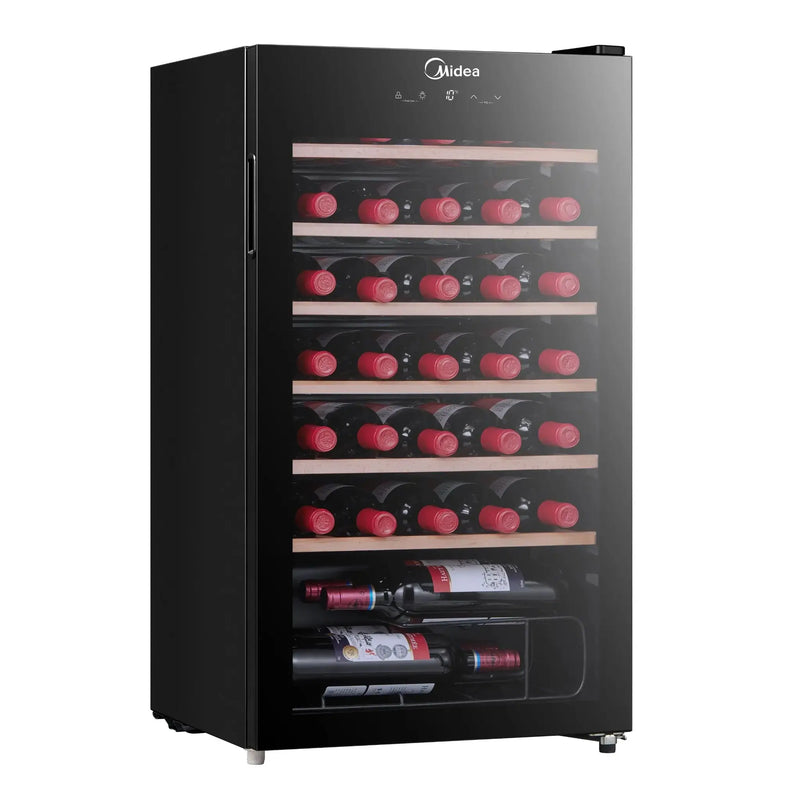 BroDeals Fridge Midea 93L Black Wine Cooler Midea 93L Black Wine Cooler