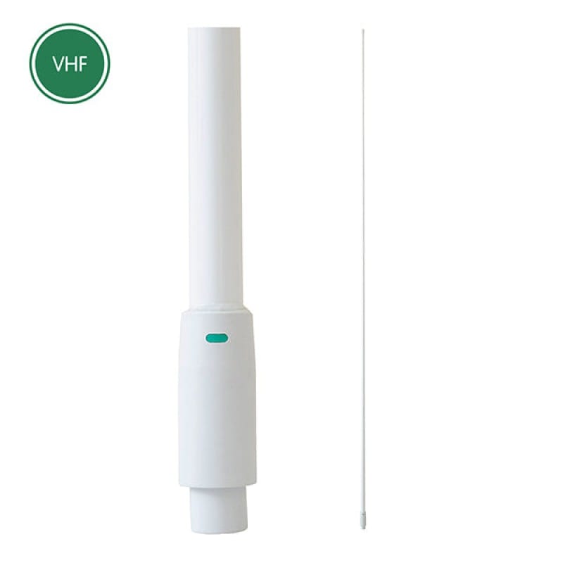1.8 Mtr VHF Detachable Whip Black/White (fits MBL Base) by ASM
